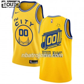 Barn Golden State Warriors Tröja Skräddarsydda 2019-20 Nike Hardwood Classics Swingman